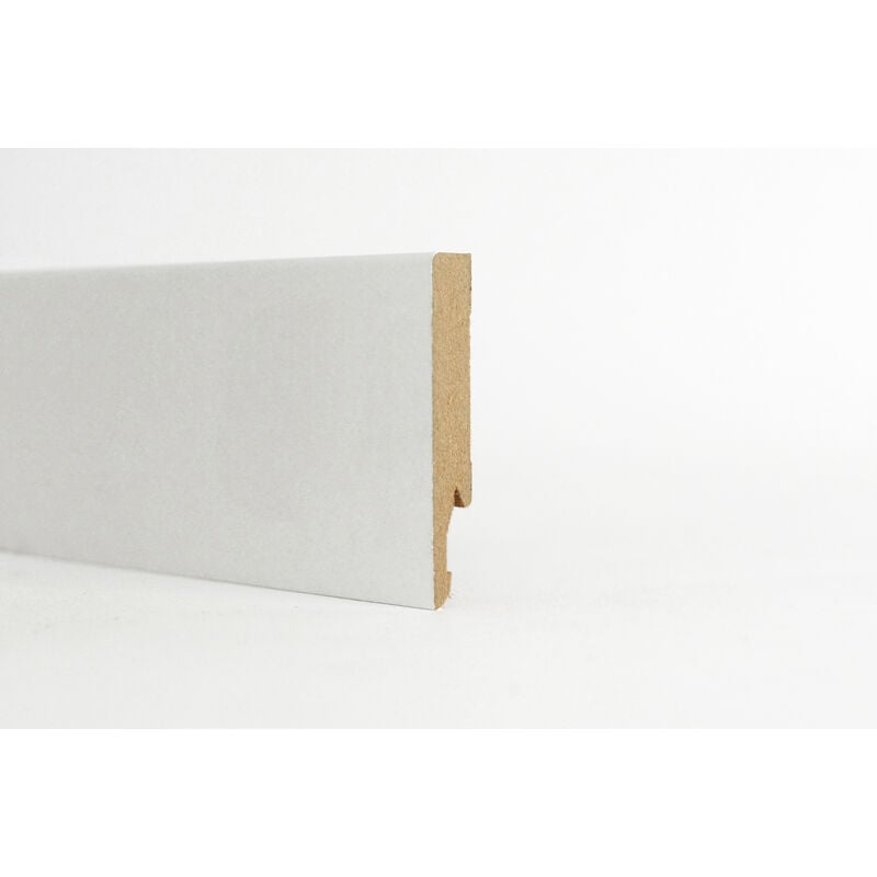 foto del prodotto battiscopa in mdf bianco mm.14x100x2400