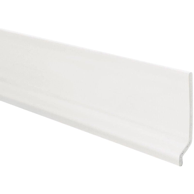 foto del prodotto battiscopa in pvc espanso bianco 70x9 mm - 2 metri lineari