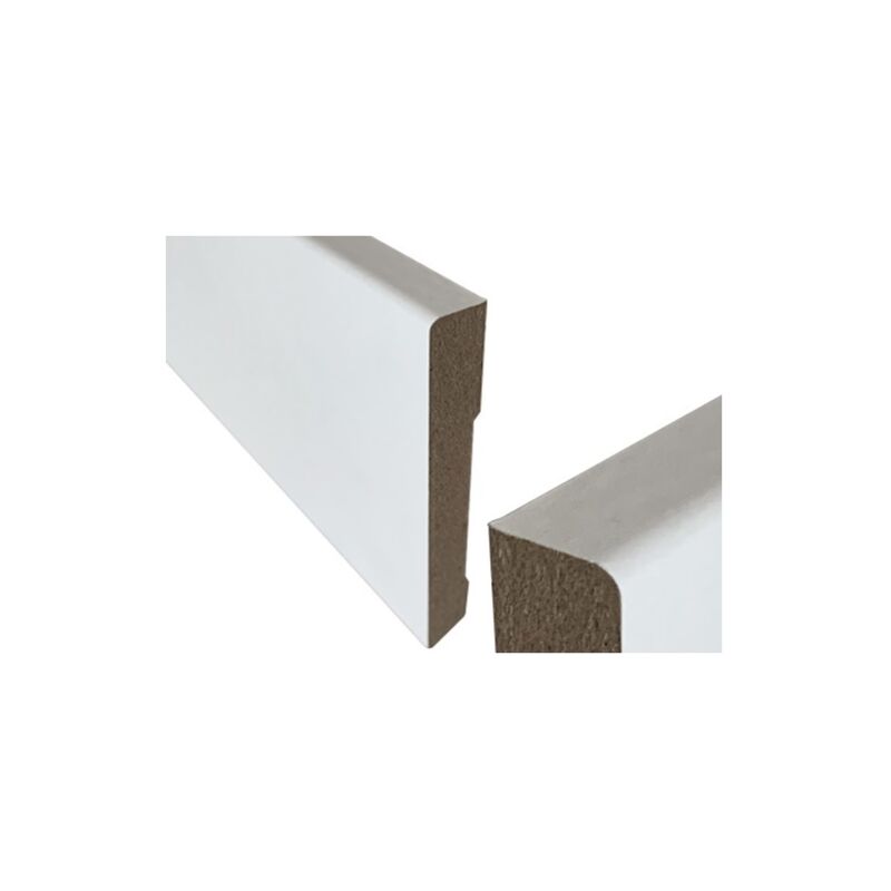 immagine 0 del prodotto battiscopa laminato mdf bianco dimensioni 70x10x2400mm 24 mt lineari 