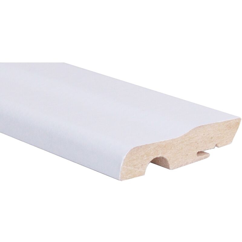 foto del prodotto battiscopa mdf bianco cm.7x1,8x240