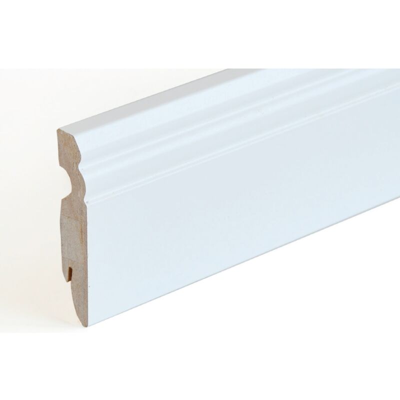 foto del prodotto battiscopa mdf ducale 90x15x2400mm bianco