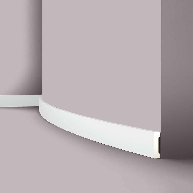 foto del prodotto battiscopa nmc ft2 flex wallstyl noel marquet modanatura flessibile cornice parete fregio design moderno bianco 2 m