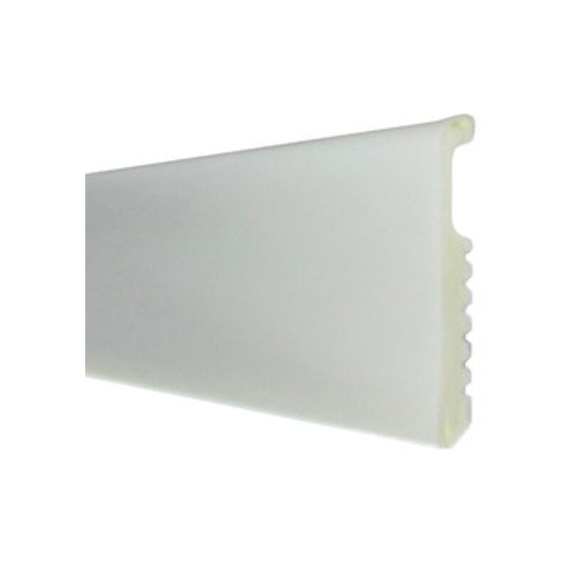 foto del prodotto battiscopa polis.liscio 75x8 h.200 bianco. prezzo per 1 pezzo.