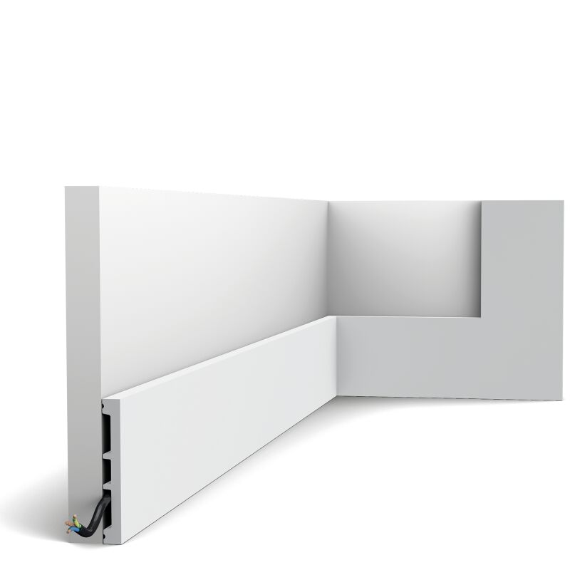 foto del prodotto battiscopa sx163 ral 9003 bianco di sicurezza 