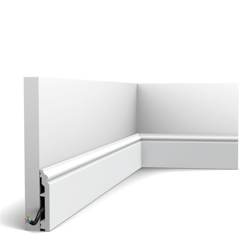 foto del prodotto battiscopa sx173 ral 9003 bianco di sicurezza 