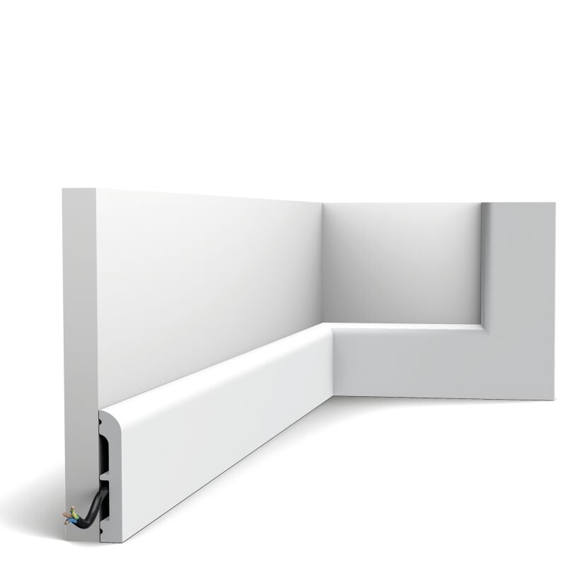 foto del prodotto battiscopa sx183 ral 9003 bianco di sicurezza 