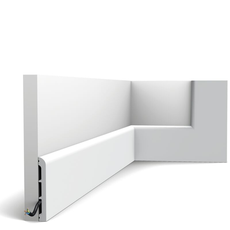foto del prodotto battiscopa sx184 ral 9003 bianco di sicurezza 