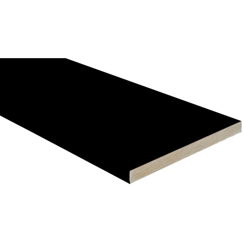 foto del prodotto battisedia mdf 120x10x2400mm nero