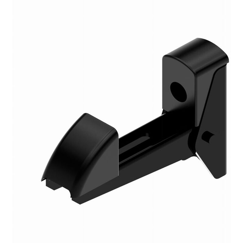 foto del prodotto battuta automatica in alluminio singola burgaud nero 9005 900213