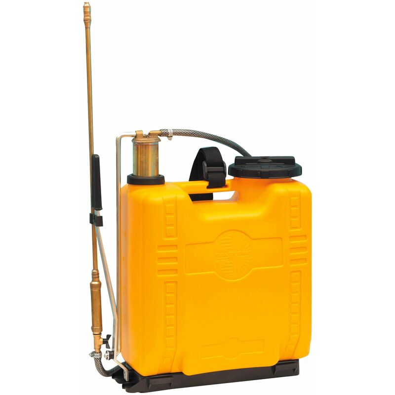 foto del prodotto bauer pompa irroratrice a pressione a zaino in plastica capacit 16 litri primavera giallo