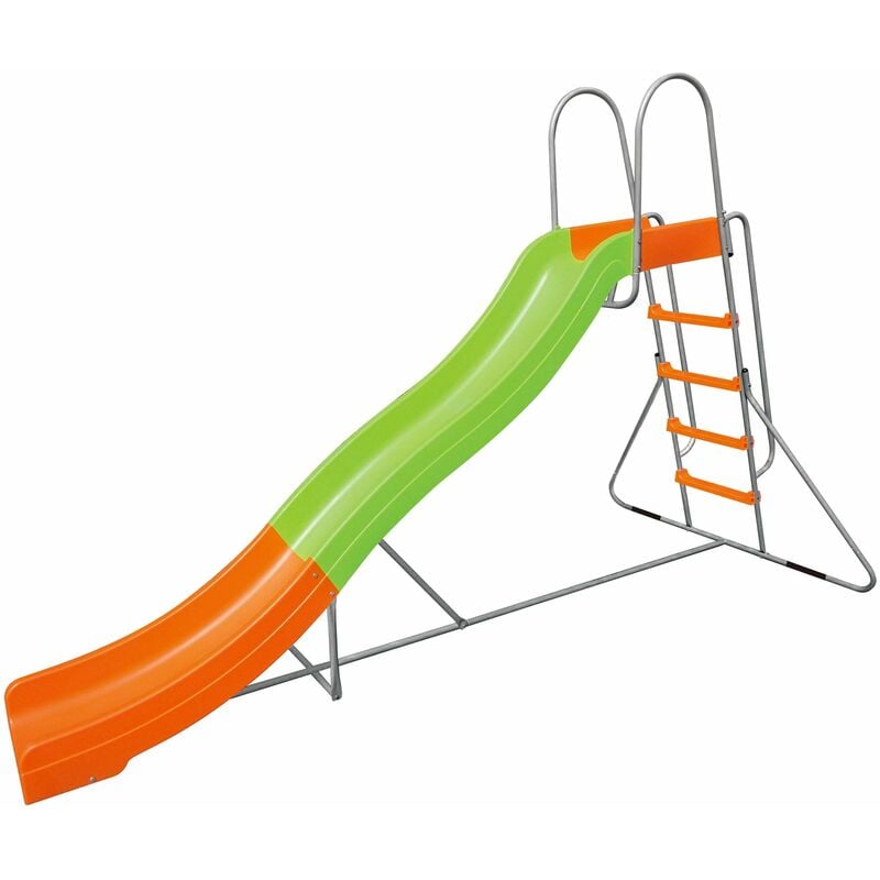 foto del prodotto bauer scivolo da giardino 150x317x204cm in acciaio per bambini