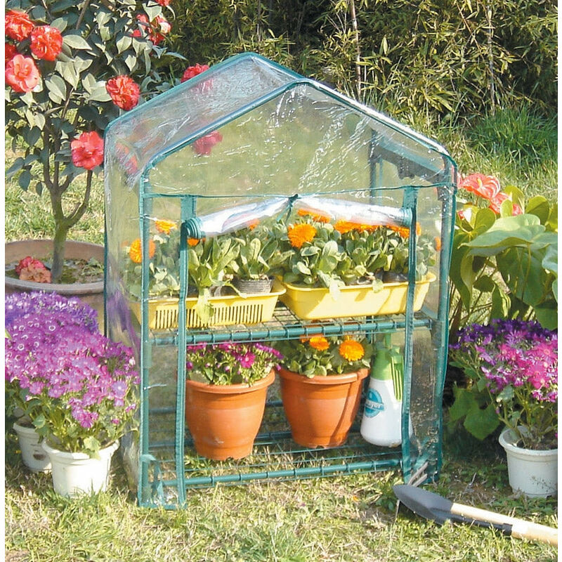 foto del prodotto bauer - serra da giardino 69 x 49 x 95 cm in alluminio e pvc verde