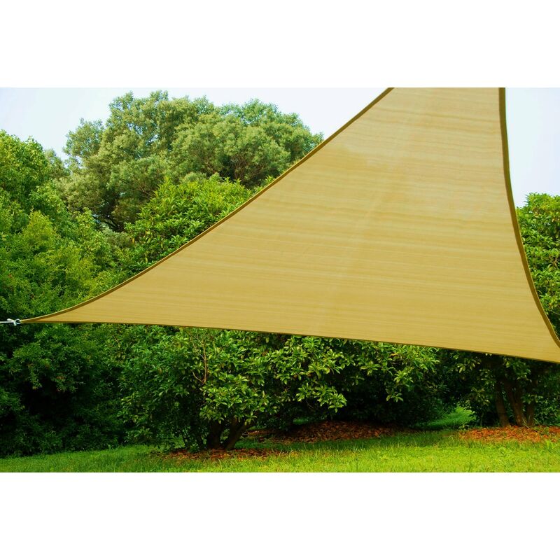 foto del prodotto bauer tenda a vela ombreggiante triangolare 500x500x500 cm in polietilene beige