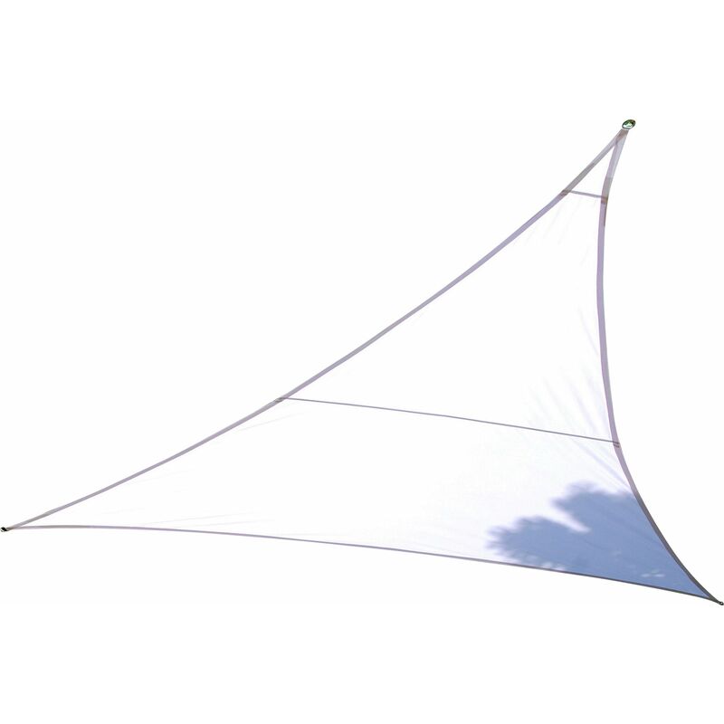 foto del prodotto bauer tenda vela ombreggiante triangolare 5x5x5m in poliestere bianco