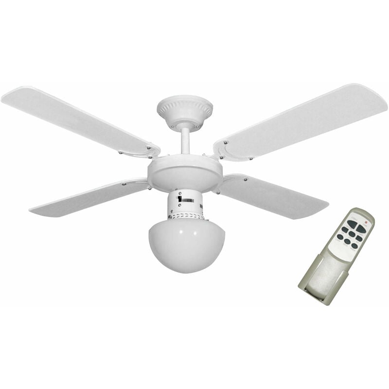 foto del prodotto bauer ventilatore da soffitto 4 pale e lampada 105 cm 3 velocit 2000 bianco