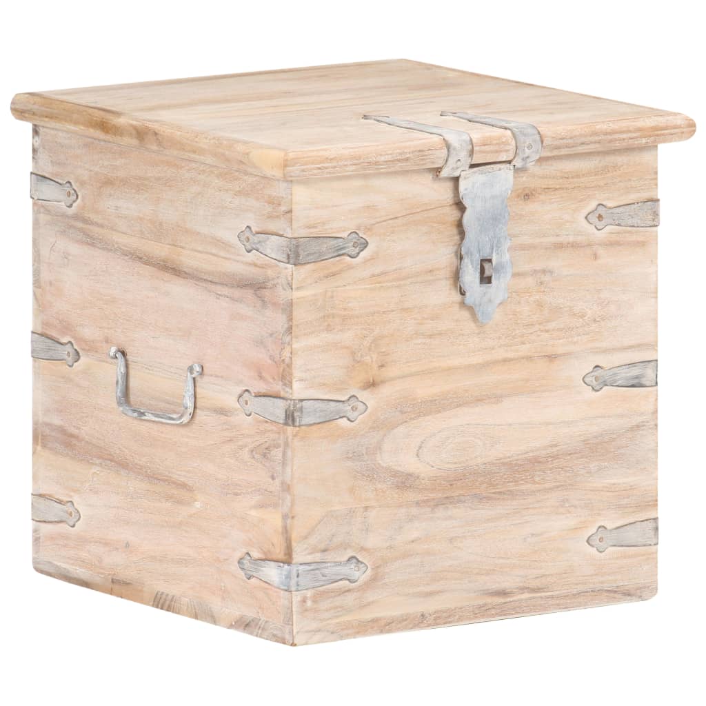 foto del prodotto baule 40x40x40 cm in legno massello di acaciacod mxl 118787
