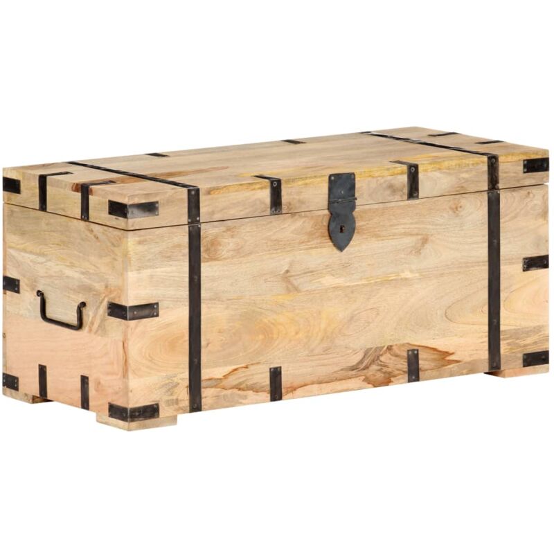 foto del prodotto baule 90x40x40 cm in legno massello di mango vidaxl