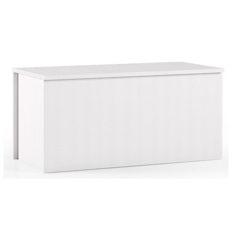 foto del prodotto baule contenitore 90x45 cm bianco con chiusura rallentata nantes