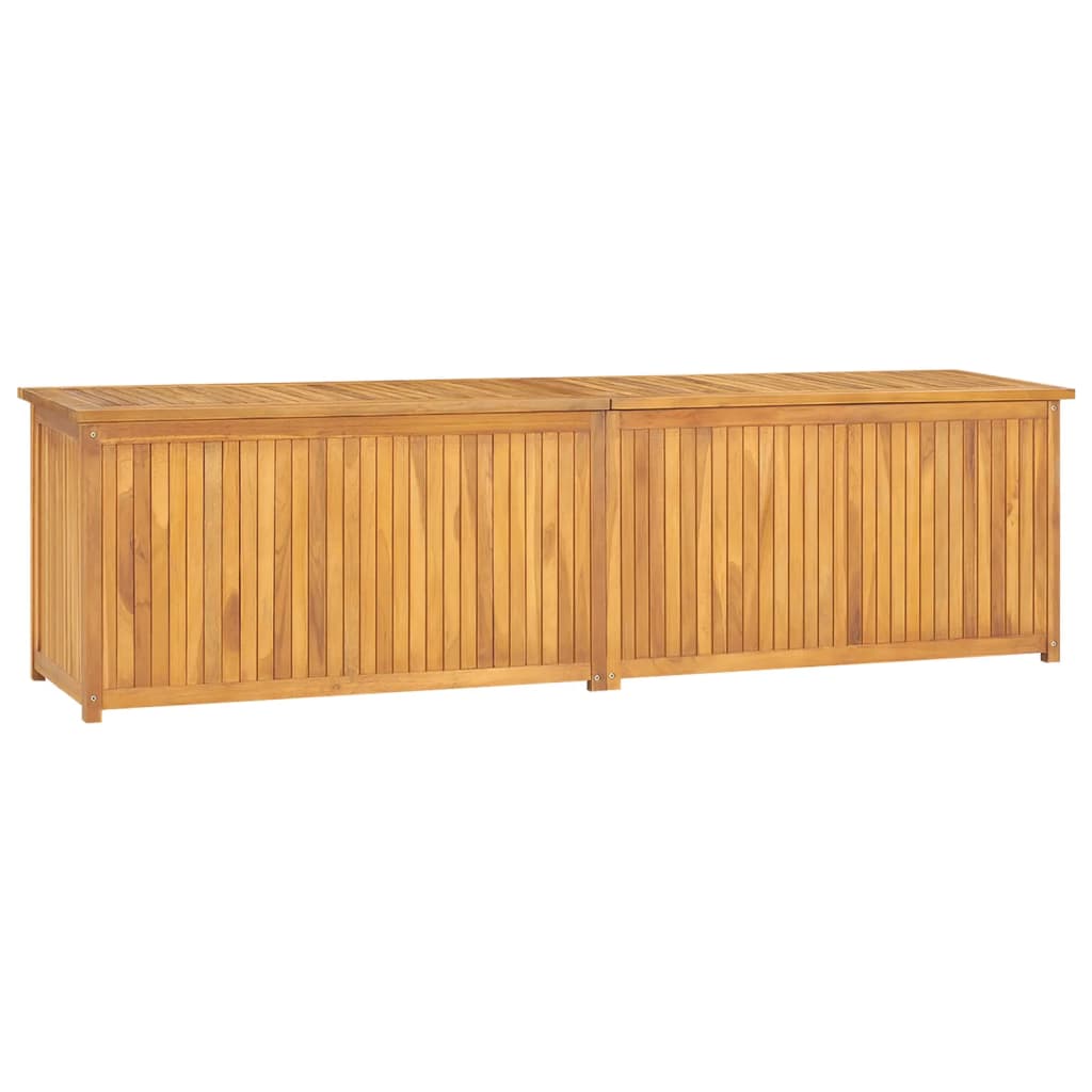 foto del prodotto baule da giardino 200 x 50 x 55 cm in legno massello di teak 02 0012990