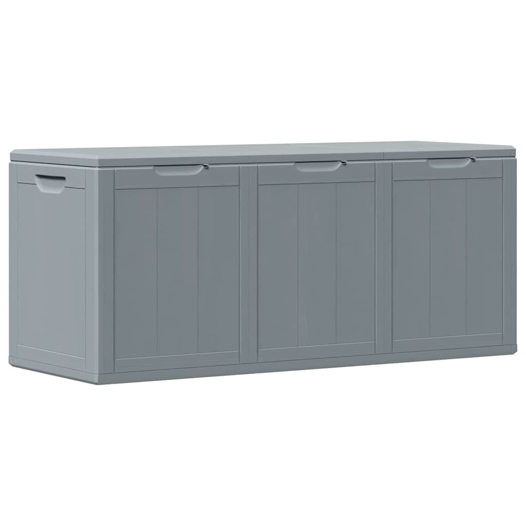 foto del prodotto baule da giardino 270 l grigio in rattan pp cod mxl 69749