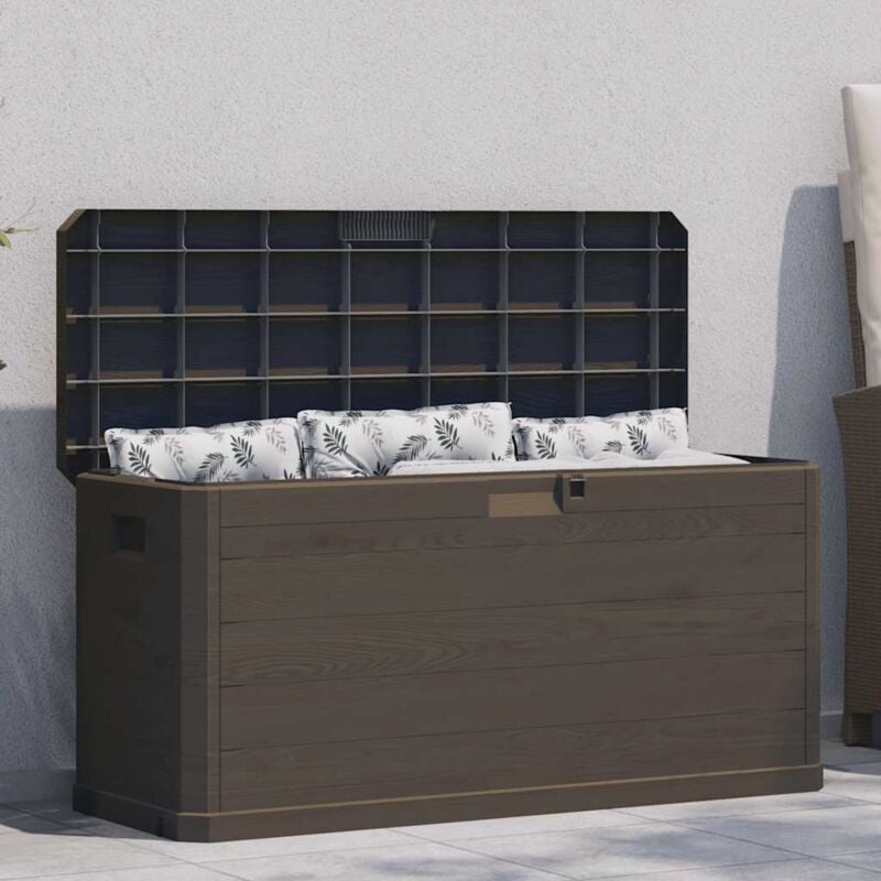 foto del prodotto baule da giardino 280 l marrone vidaxl