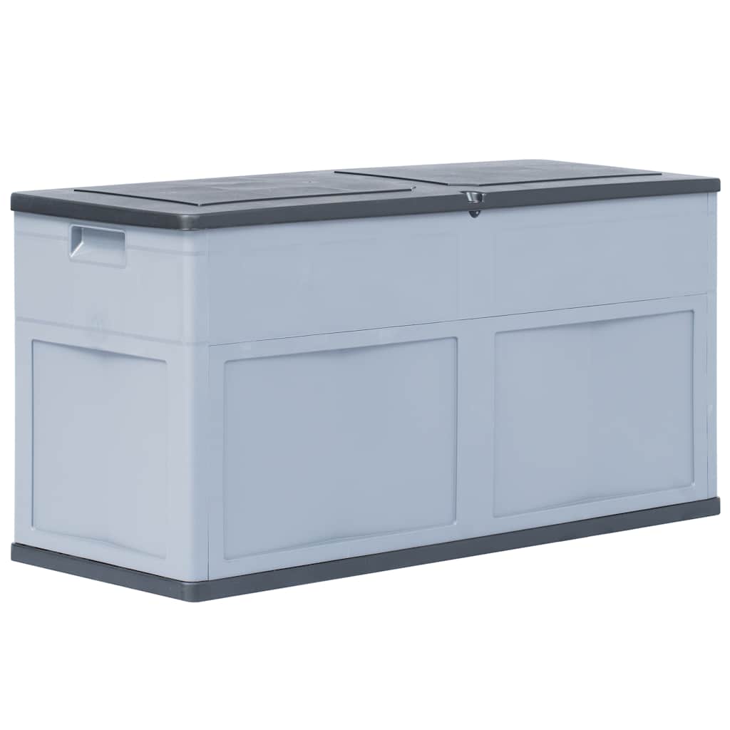 foto del prodotto baule da giardino 320 l grigio nero vidaxl