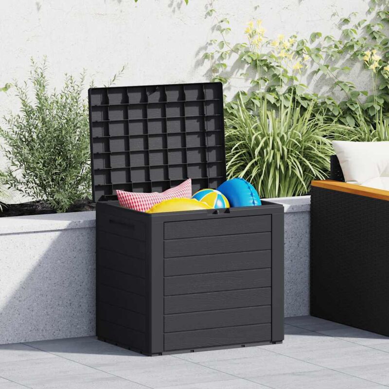 foto del prodotto baule da giardino antracite 58,5x46x55 cm in polipropilene vidaxl