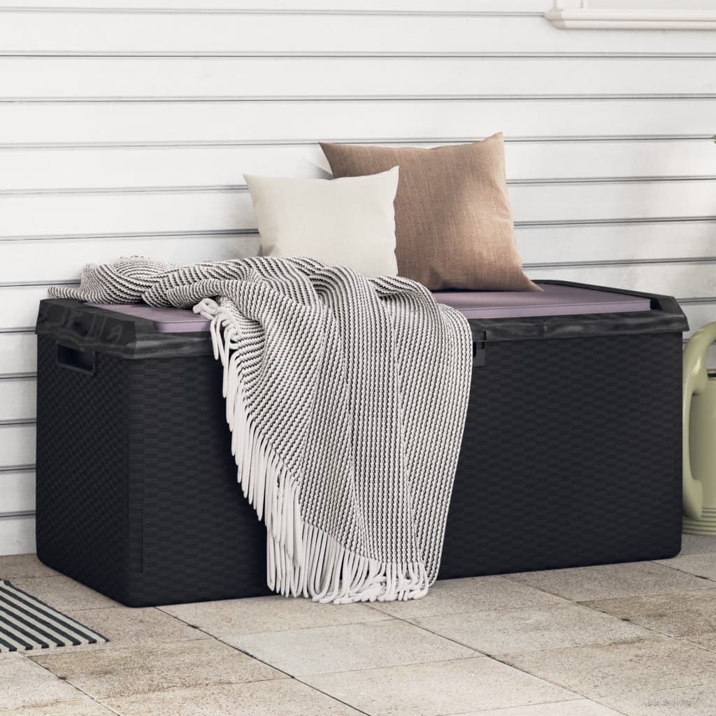 foto del prodotto baule da giardino con cuscino seduta antracite 350 l in ppcod mxl 109718