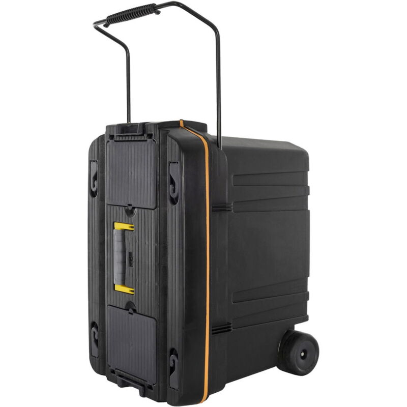 foto del prodotto baule da viaggio con ruote, scomparti interni, coperchio con vaschetta porta oggetti