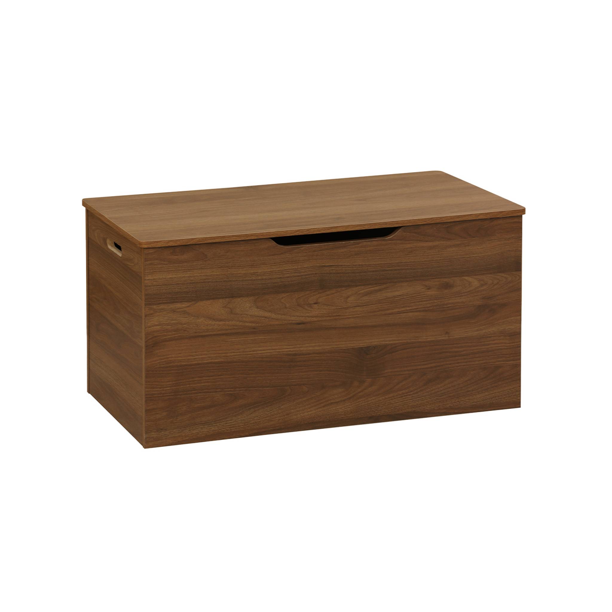 foto del prodotto baule, effetto legno tinto noce, noce