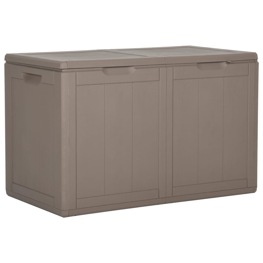 foto del prodotto baule portaoggetti per mobili da giardino 180 litri marrone pp rattan 02 0013016