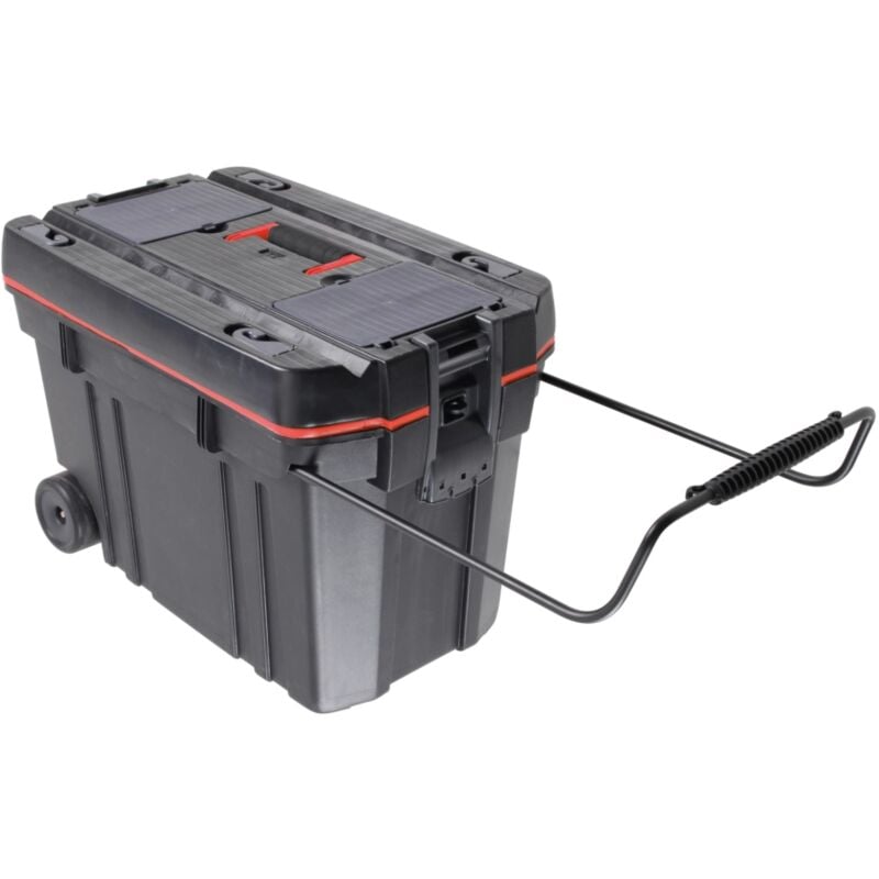 foto del prodotto baule portaoggetti valex in plastica con ruote gommate 61x37x42 cm