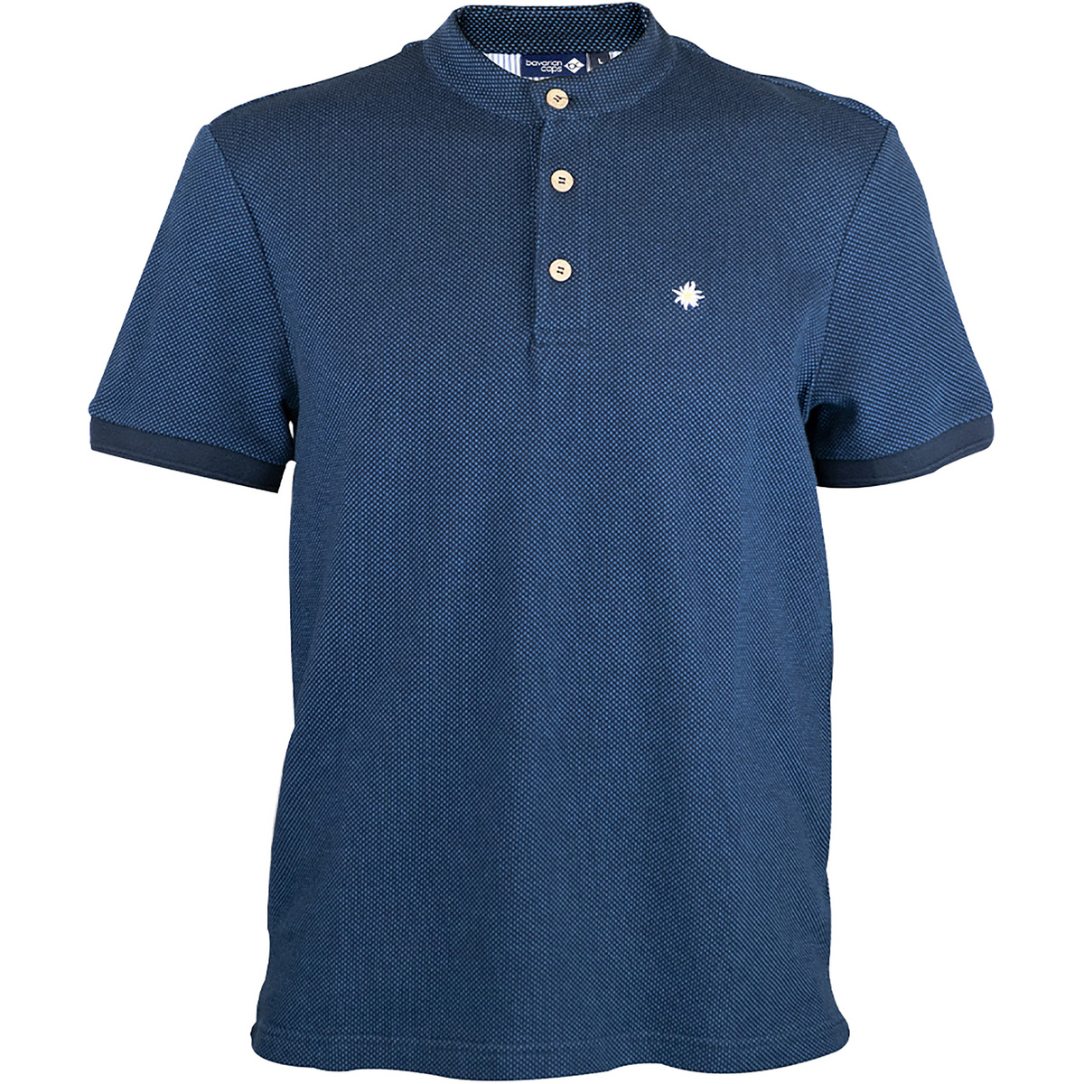 foto del prodotto bavarian caps uomo maglietta polo edelwei feinstrick