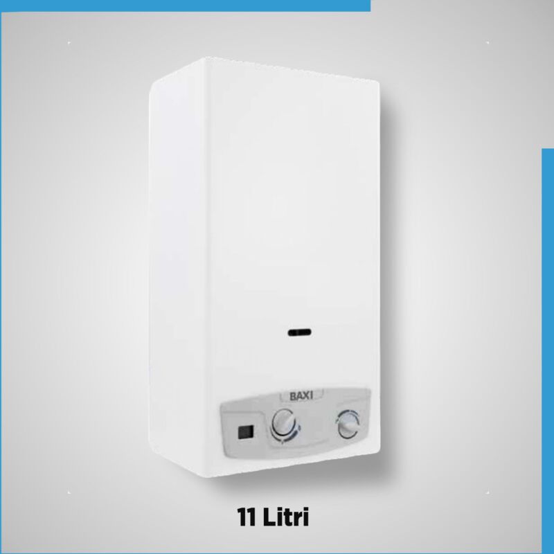 foto del prodotto baxi scaldabagno a camera aperta acquaprojet blue 11i metano low nox a7698573 a tiraggio naturale