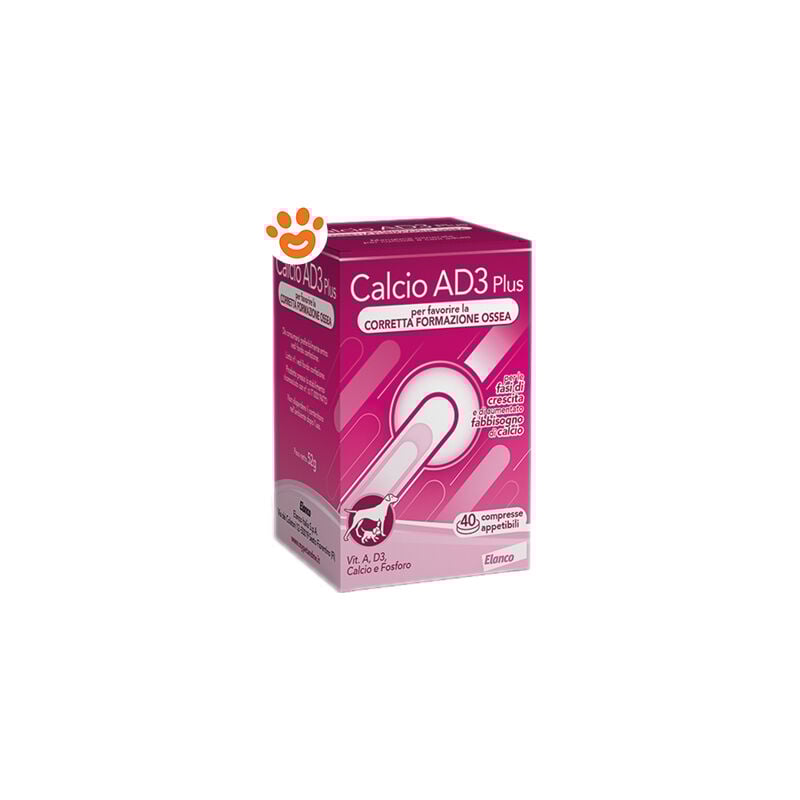foto del prodotto bayer elanco dog calcio ad3 plus compresse elanco dog calcio ad3 plus compresse confezione da 40 compresse