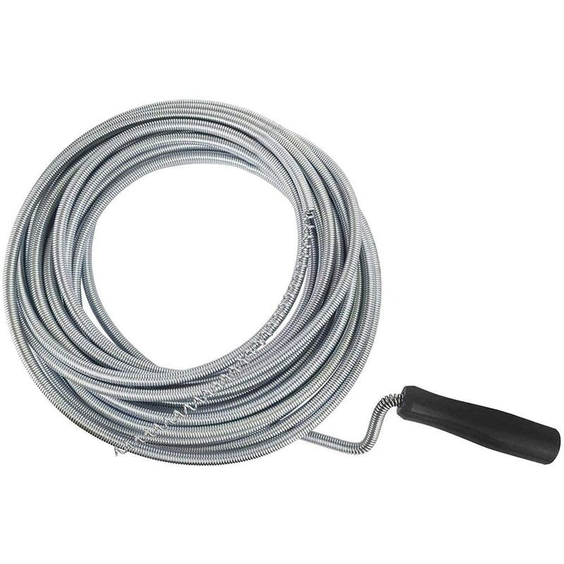foto del prodotto bb sonda stura tubi flessibile per scarichi con molla zincata a spirale in acciaio 2.5 mt
