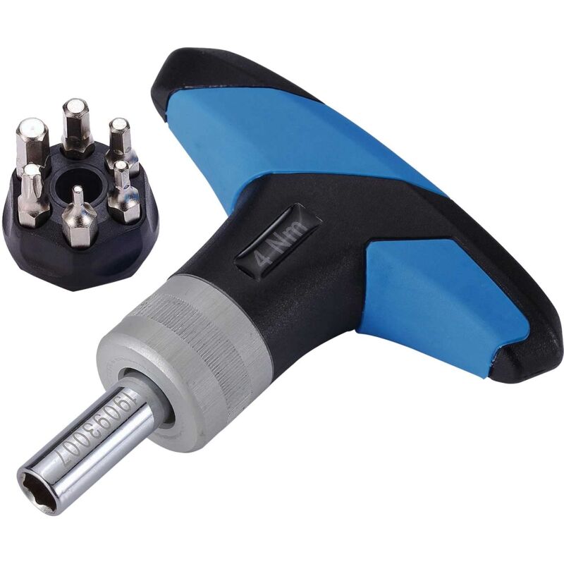 foto del prodotto bbb cycling utensili per biciclette chiave dinamometrica con 5 chiavi esagonali e 4 adattatori modello torquefix btl 119
