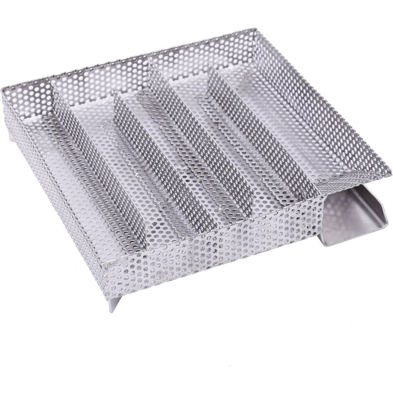 foto del prodotto bbq generatore di fumo freddo 20,5 x 20,5 cm acciaio inossidabile v2a per l affumicatura a freddo degli alimenti in un affumicatoio