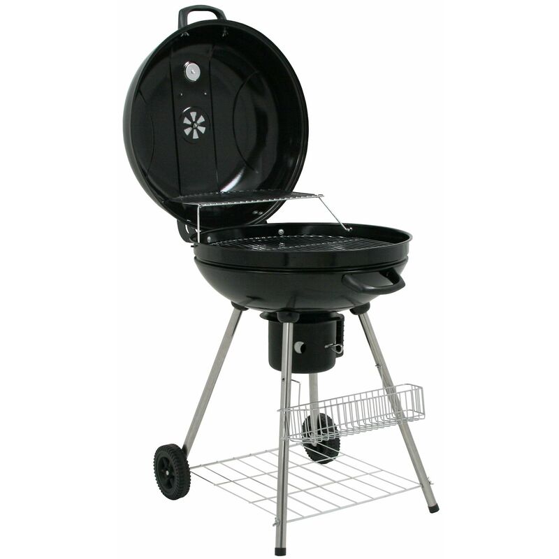 foto del prodotto bbq toro barbecue a sfera birch 57 cm bbq barbecue a carbone, carrello barbecue, barbecue rotondo a carbone