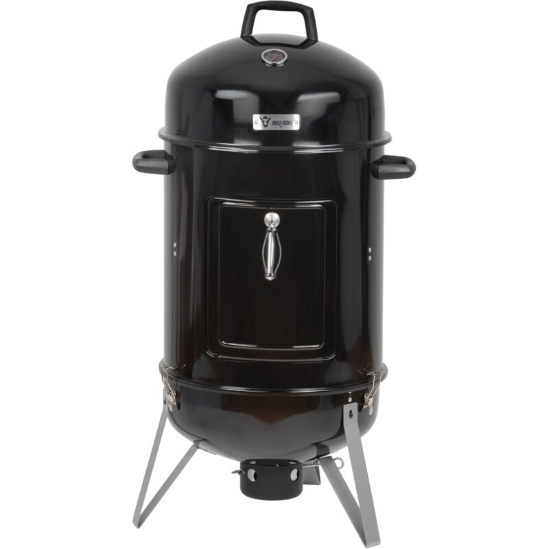 foto del prodotto bbq toro barile per affumicatura 47 cm forno per affumicatori affumicatore bbq griglia a carbone barile per barbecue