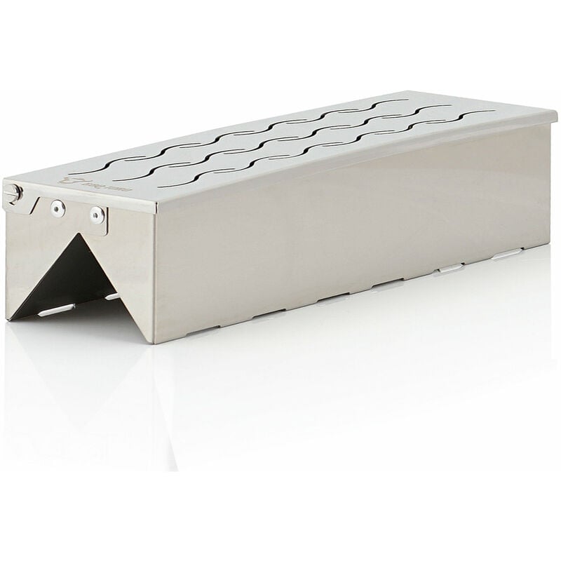 foto del prodotto bbq toro box per affumicatore in acciaio inox triangle 31 x 8,5 x 6,5 cm box per aromi per grill a gas, grill a carbonella