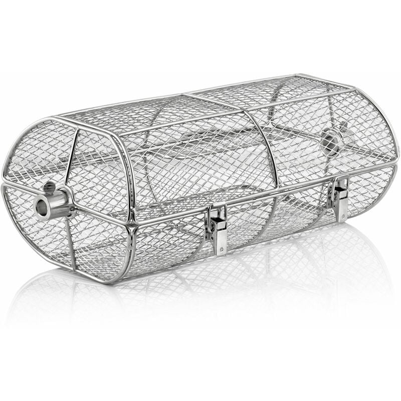 foto del prodotto bbq toro cestello per griglia in acciaio inox per spiedo girevole 42,5 x 21 x 16 cm