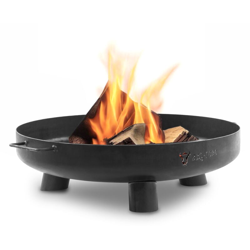 foto del prodotto bbq toro, ciotola per fuoco 60 cm, nero, focolare da esterno a tre gambe per giardino e terrazzo