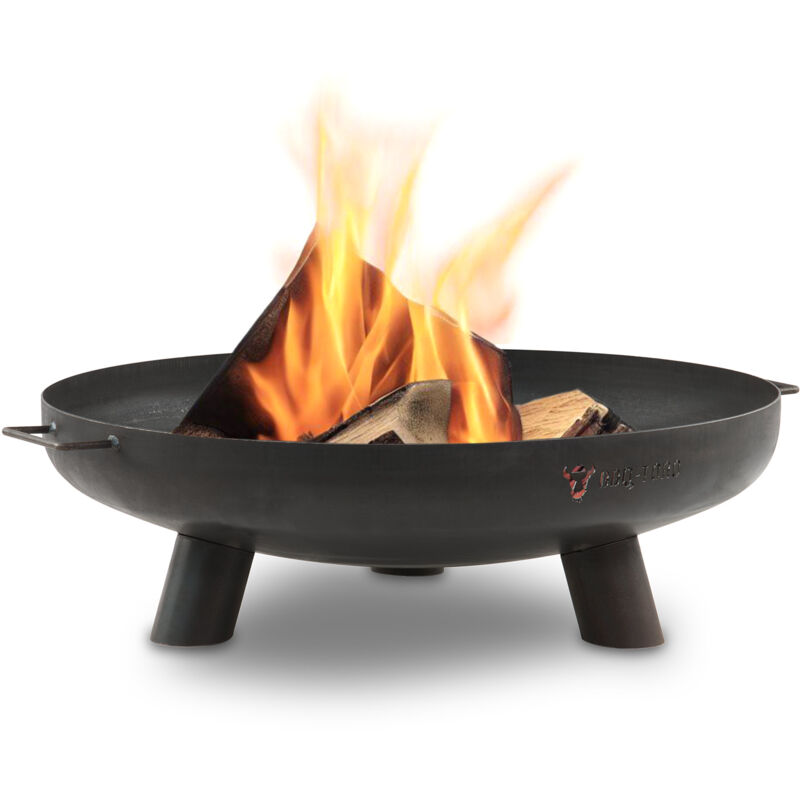 foto del prodotto bbq toro, ciotola per fuoco 70 cm, nero, focolare da esterno a tre gambe per giardino e terrazzo