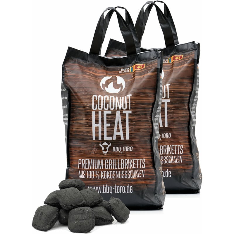 foto del prodotto bbq toro coconut heat 20 kg bricchette per barbecue di qualit superiore realizzate al 100 in cocco