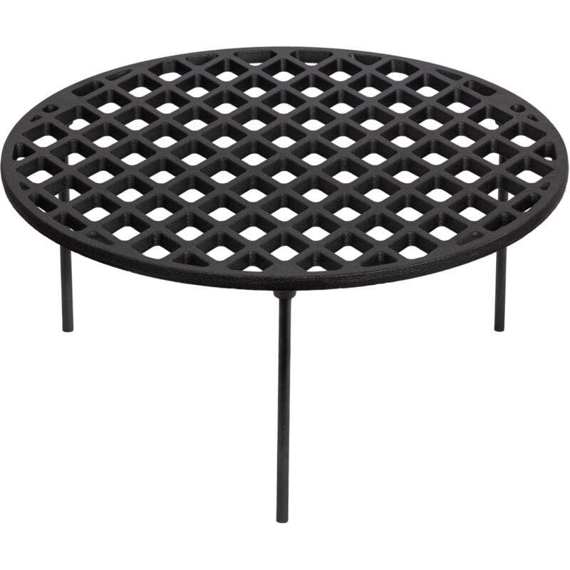 foto del prodotto bbq toro griglia in ghisa 45 cm con 3 gambe rotonda supporto per dutch oven, accessorio griglia