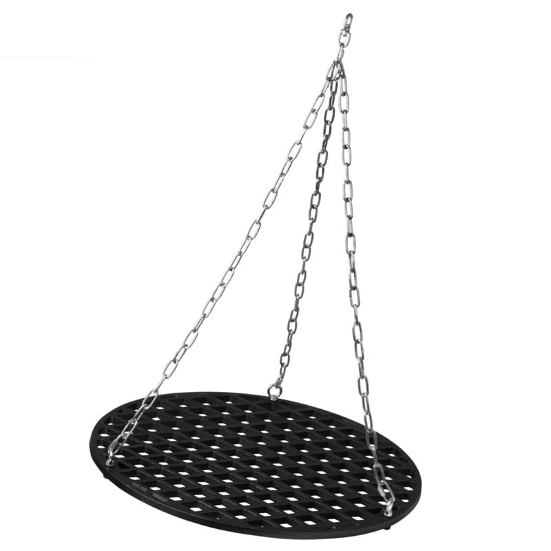 foto del prodotto bbq toro griglia in ghisa rotonda 54 cm gi stagionata preseasoned griglia per esterni