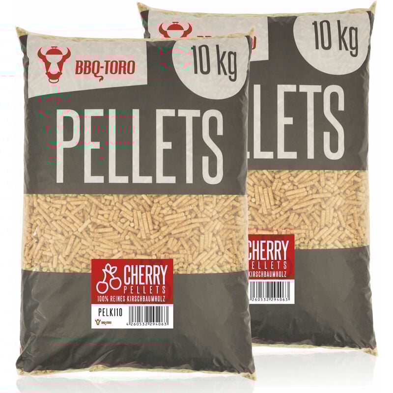 foto del prodotto bbq toro pellet di ciliegio al 100 20 kg pellet di ciliegio