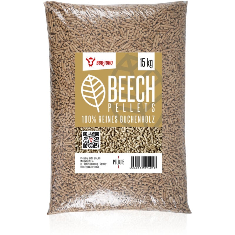 foto del prodotto bbq toro pellet di faggio per grigliare 100 legno di faggio 15 kg pellet di faggio per barbecue