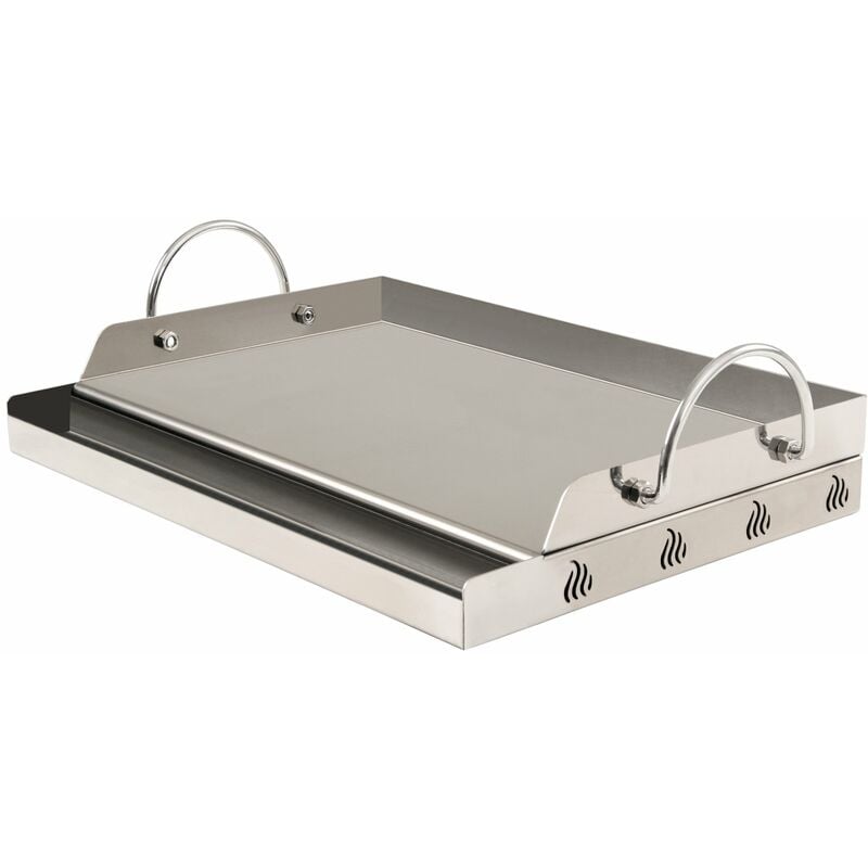 foto del prodotto bbq toro piastra per grigliare in acciaio inox 64 x 40,5 cm bbq plancha adatta per weber grill